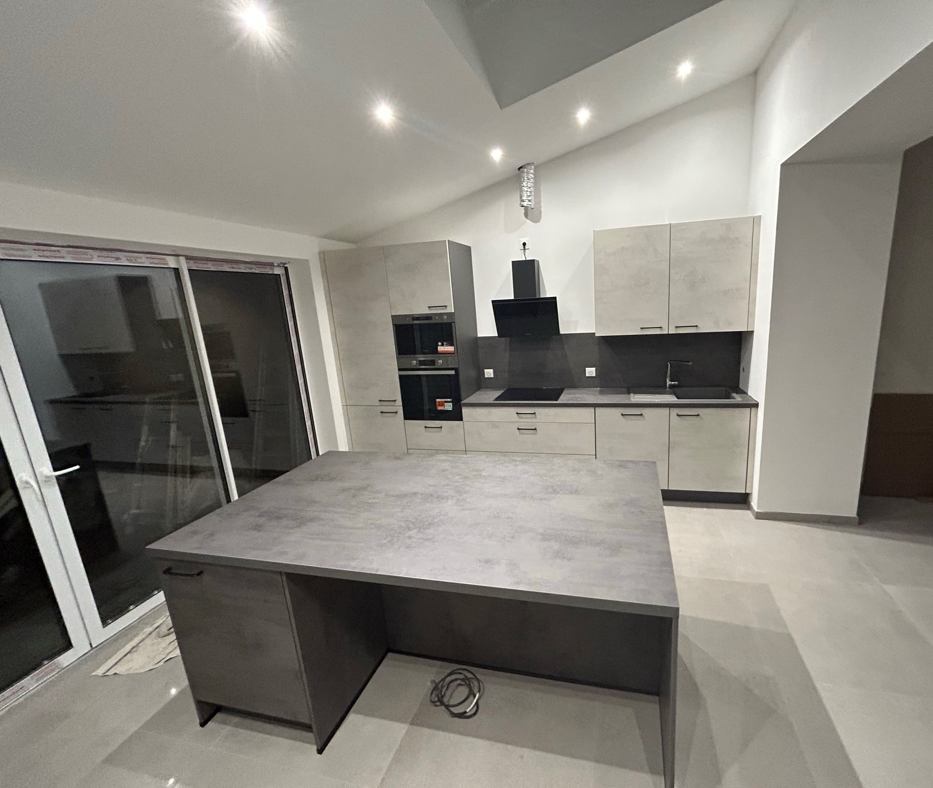 Cuisine effet béton